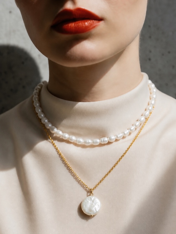 Комплект Pearl Set из колье и чокера